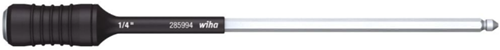 Wiha bithouder | 4 mm 1 4 inch c 6,3 + e 6,3 | snelwisselkop | lengte 162 mm | 1 stuk - 27526 - 27526