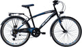 Wings blast 24 inch 36 cm jongens 6v v-brakes zwart blauw