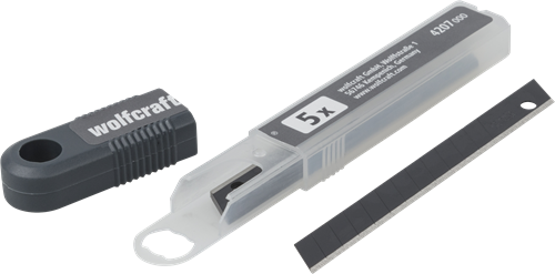 Wolfcraft abbrechklingen | 9mm | pro-sharp zwart | 5 stuks - 4207000