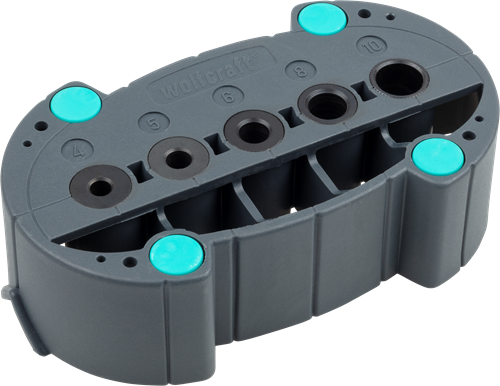 Wolfcraft accumobiel | boorhulp | ø4, 5, 6, 8, 10mm | 1 stuk - 4685000