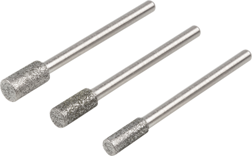 Wolfcraft diamantslijpstift-set | cilindervormig | 3-delig | 1 set - 5987000