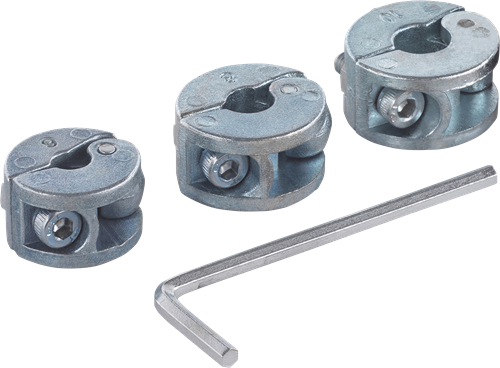 Wolfcraft dieptestops | voor boren | ø6, 8, 10mm | 3 stuks - 2755000