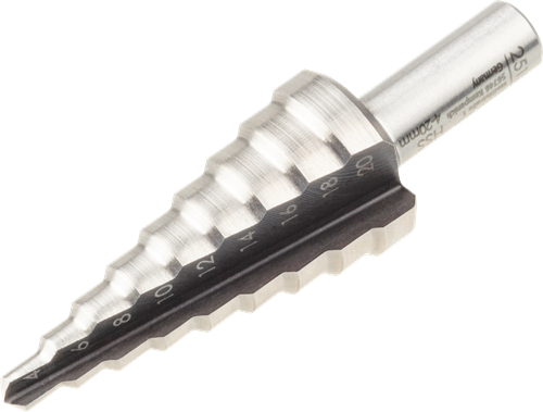 Wolfcraft hss-getrapte boor | 8mm | ø4-20mm | 1 stuk - 2515000