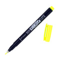 Tombow • brush pen fudenosuke, hard tip, neon yellow