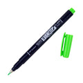 Tombow • brush pen fudenosuke, hard tip, neon green