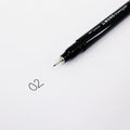 Tombow • fineliner mono drawing pen, line width 02 (approx. 0.30 mm), black
