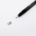 Tombow • fineliner mono drawing pen, line width 08 (approx. 0.60 mm), black