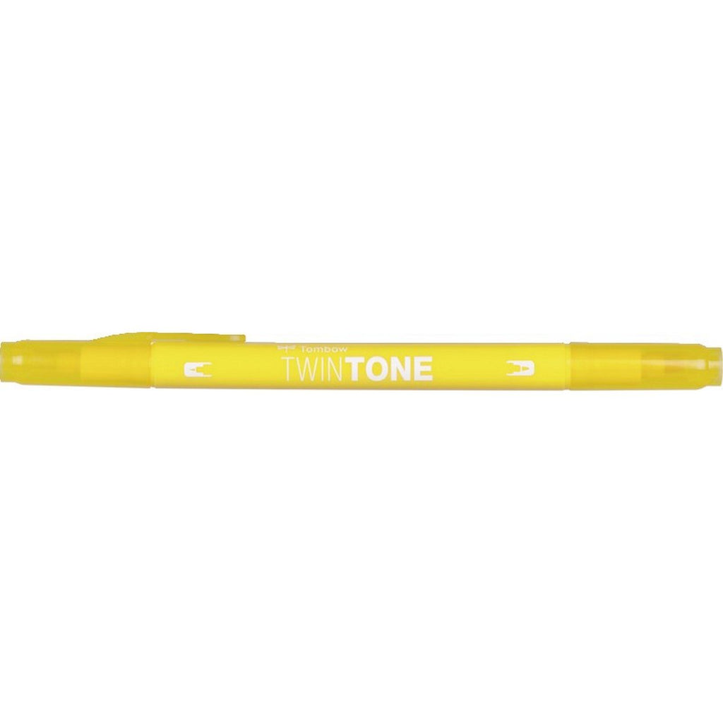Tombow • twintone dual-tip brushpen yellow