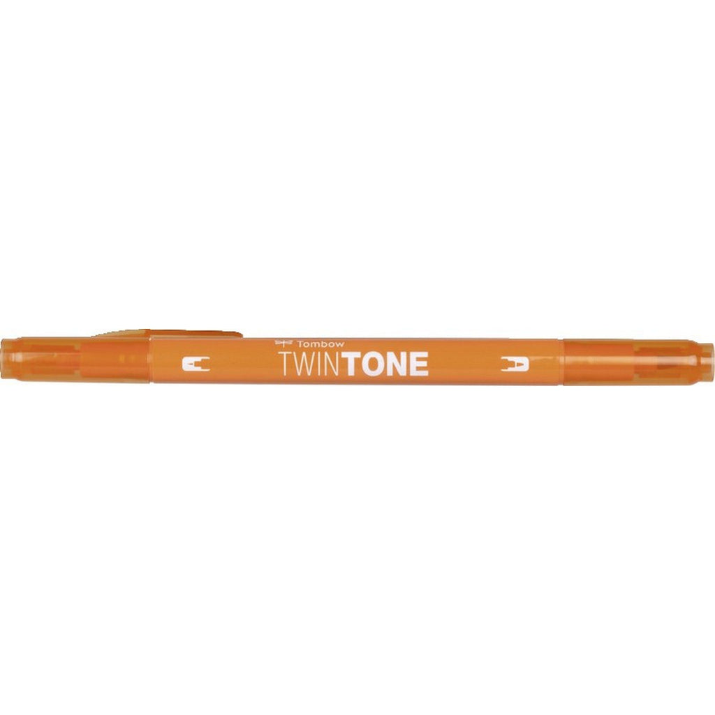 Tombow • twintone dual-tip brushpen orange