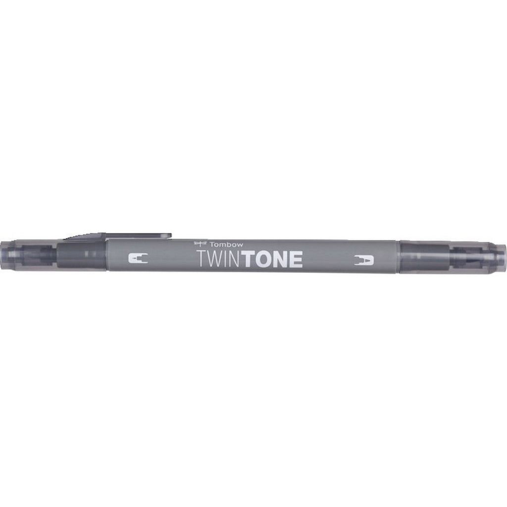 Tombow • twintone dual-tip brushpen grey