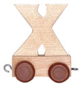 Bongers Toys Holzbuchstabe X mit Rädern, 6 cm hoch