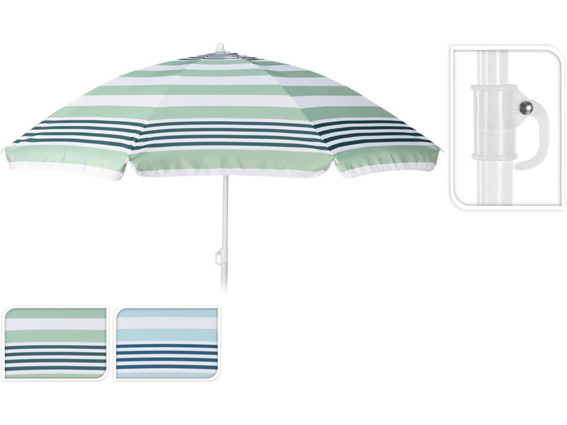 Pro garden strandparasol ø180cm streep