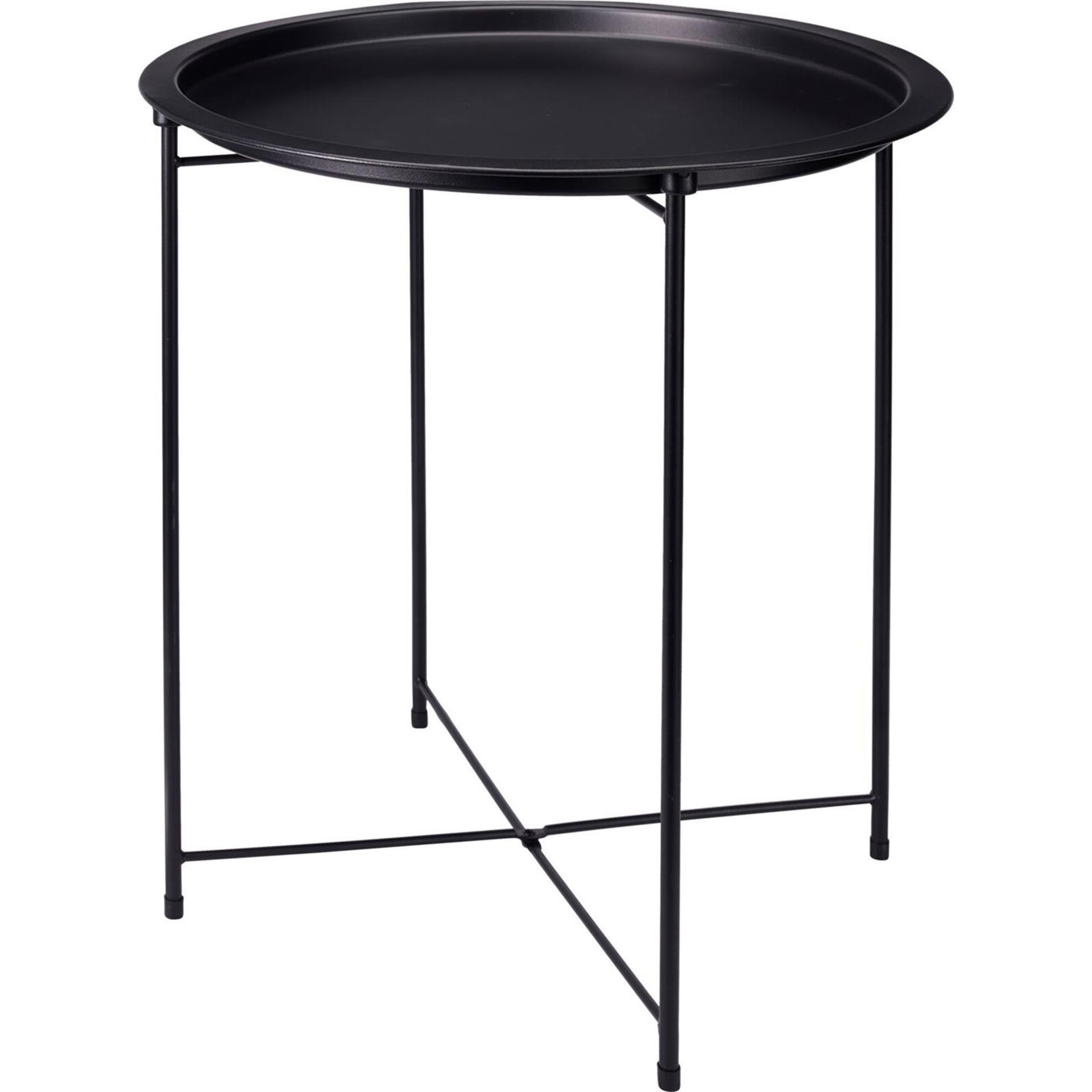 Home styling bijzettafel zwart ø47xh50cm
