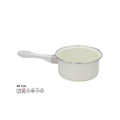 Steelpan 14cm geëmailleerd wit inductie
