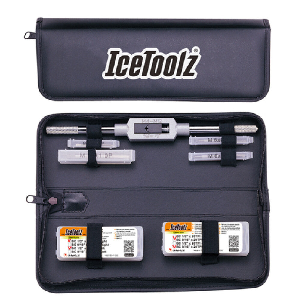 IceToolz Xpert Rahmenpedal-Tap-Set, e158