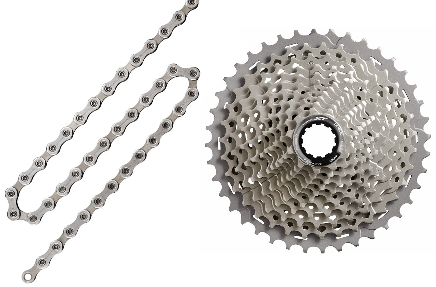 Shimano xt 11-speed wear and tear set cn-hg701+cs-m8000 11-42