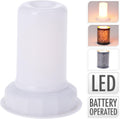 Home styling led lamp vlam effect ø8xh9cm tbv waxinelichthouder