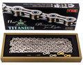Ybn sla 211 s2 titanium 11-speed chain hollow pin