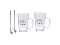 Excellent houseware latte macchiato set 4-delig 300ml