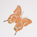 Season inspired decoration vlinder muurhanger metaal 13x13cm