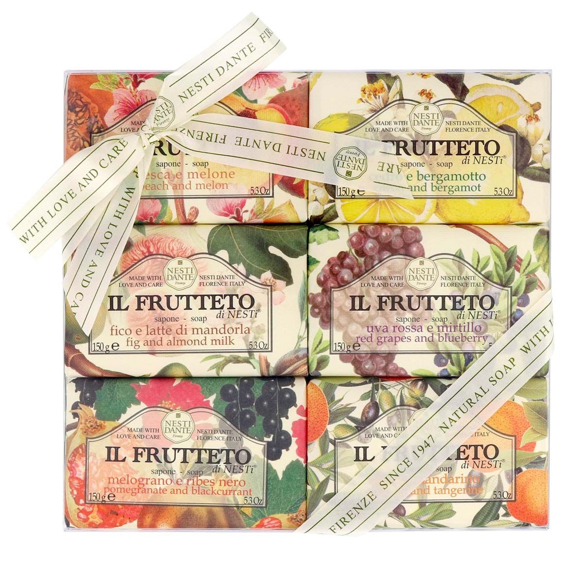 Nesti dante il frutetto geschenkset zeep 6x150gr.