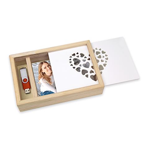 Zep CZ1257 Love Box USB für Fotos 13x18 24,5x16x5 cm