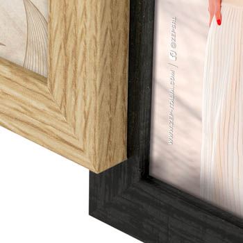 Zep Bilderrahmen DT567B Locarno Schwarz 5x10x15 1x10x10 cm