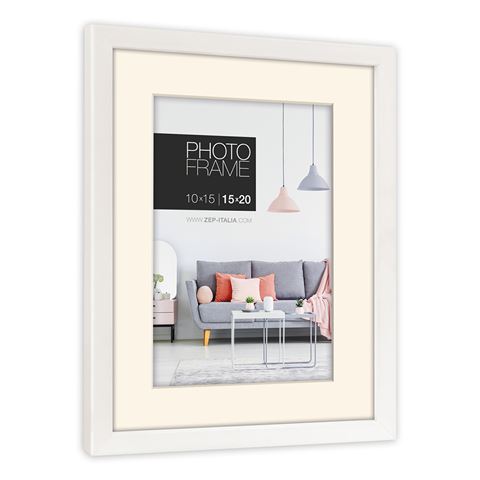 Zep fotolijst np46w edison white 10x15 cm
