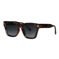 Spectrum zonnebril vierkant tortoise smoke glas dames