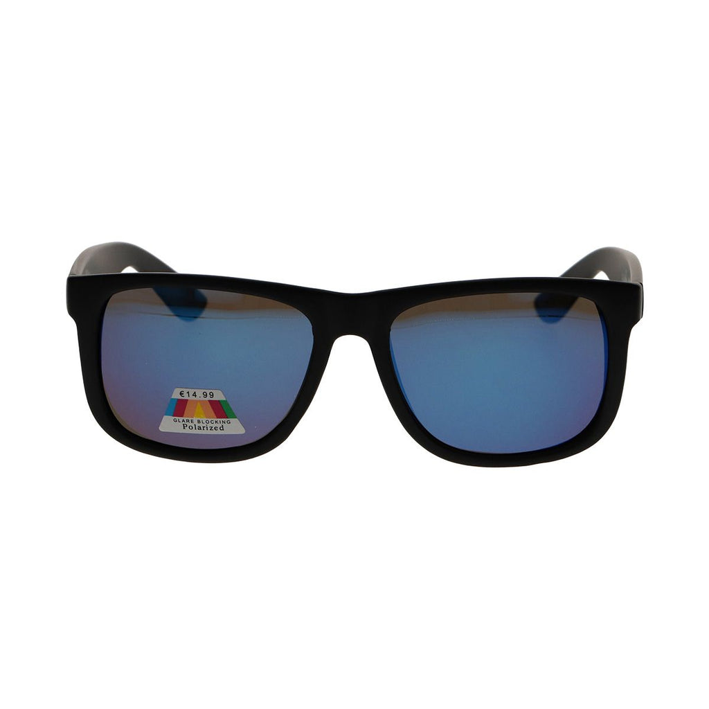 Spectrum polarized zonnebril vierkant mat zwart blauw heren
