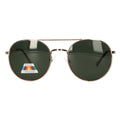 Spectrum polarized zonnebril piloot groen glas unisex
