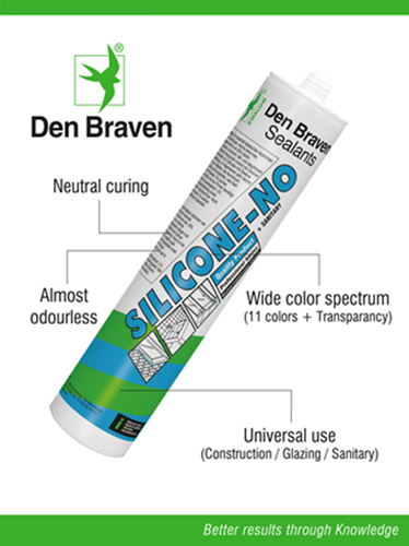 Den braven zwaluw silicone-no + sanitary | 310 ml | antraciet - 30619420