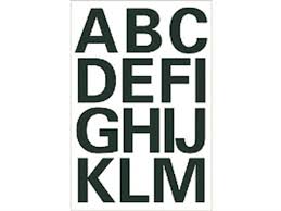 Andere Markierungen - - weiße Buchstaben a -z 25 mm