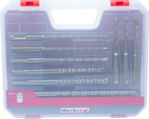 Werkzeyt set boren sds+ 10dlg - zy23415