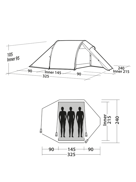 Easy Camp Vega 300 Kompaktzelt