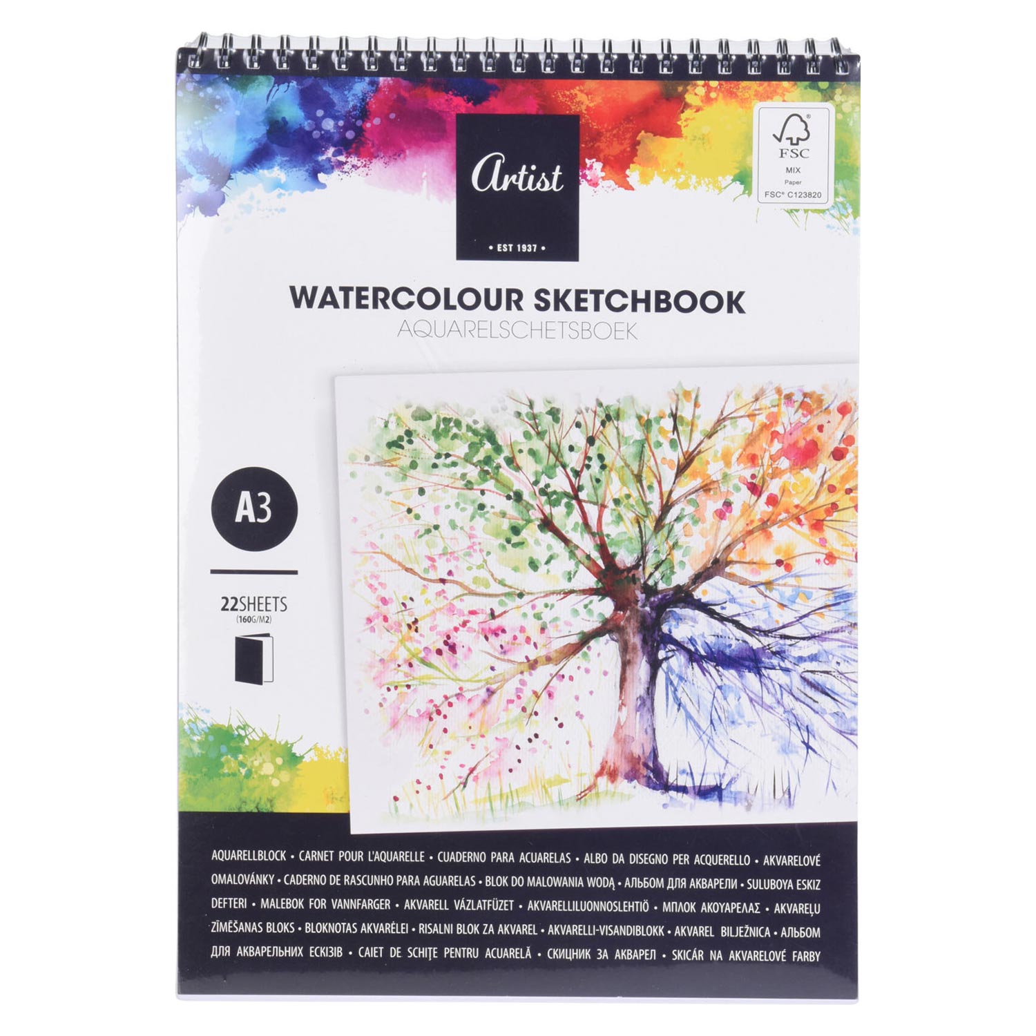 Skizzenbuch Aquarell A3