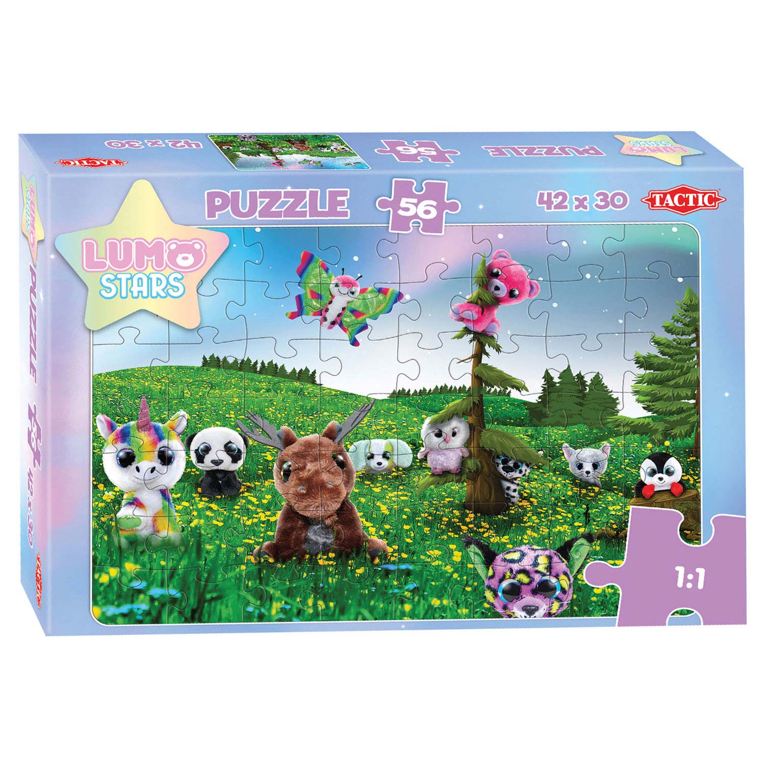 Lumo Stars Puzzle - Sommer, 56 Teile.