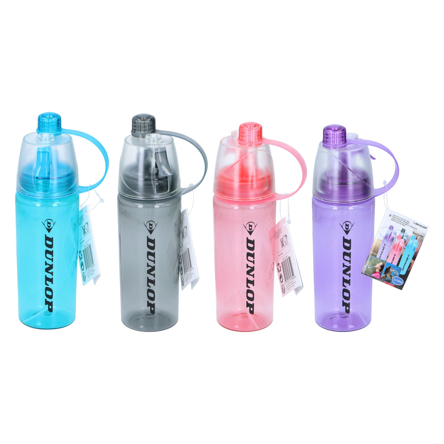 Dunlop Trinkflasche und Sprühflasche