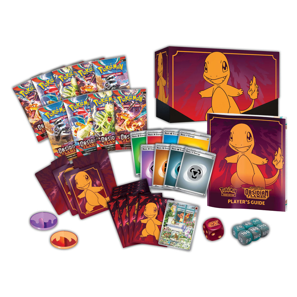 Asmodee Pokémon-Sammelkartenspiel Scharlachrot & Violett Obsidianflammen Trainerbox