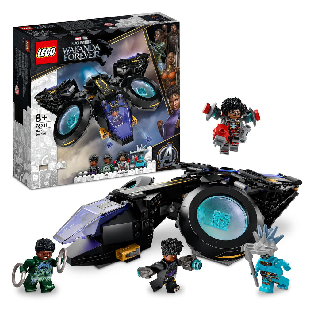 Lego marvel - shuri's sunbird constructiespeelgoed (76211)