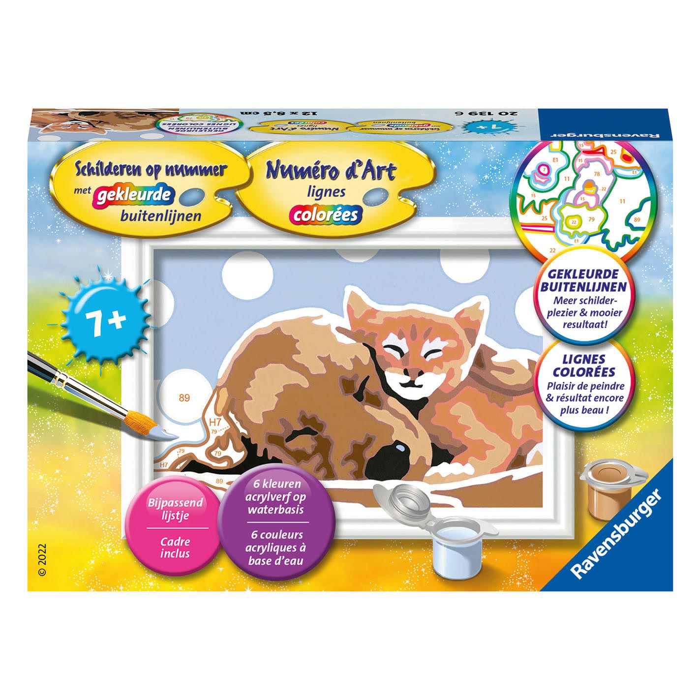Ravensburger schilder op nummer knuffelvriendjes | 3 stuks
