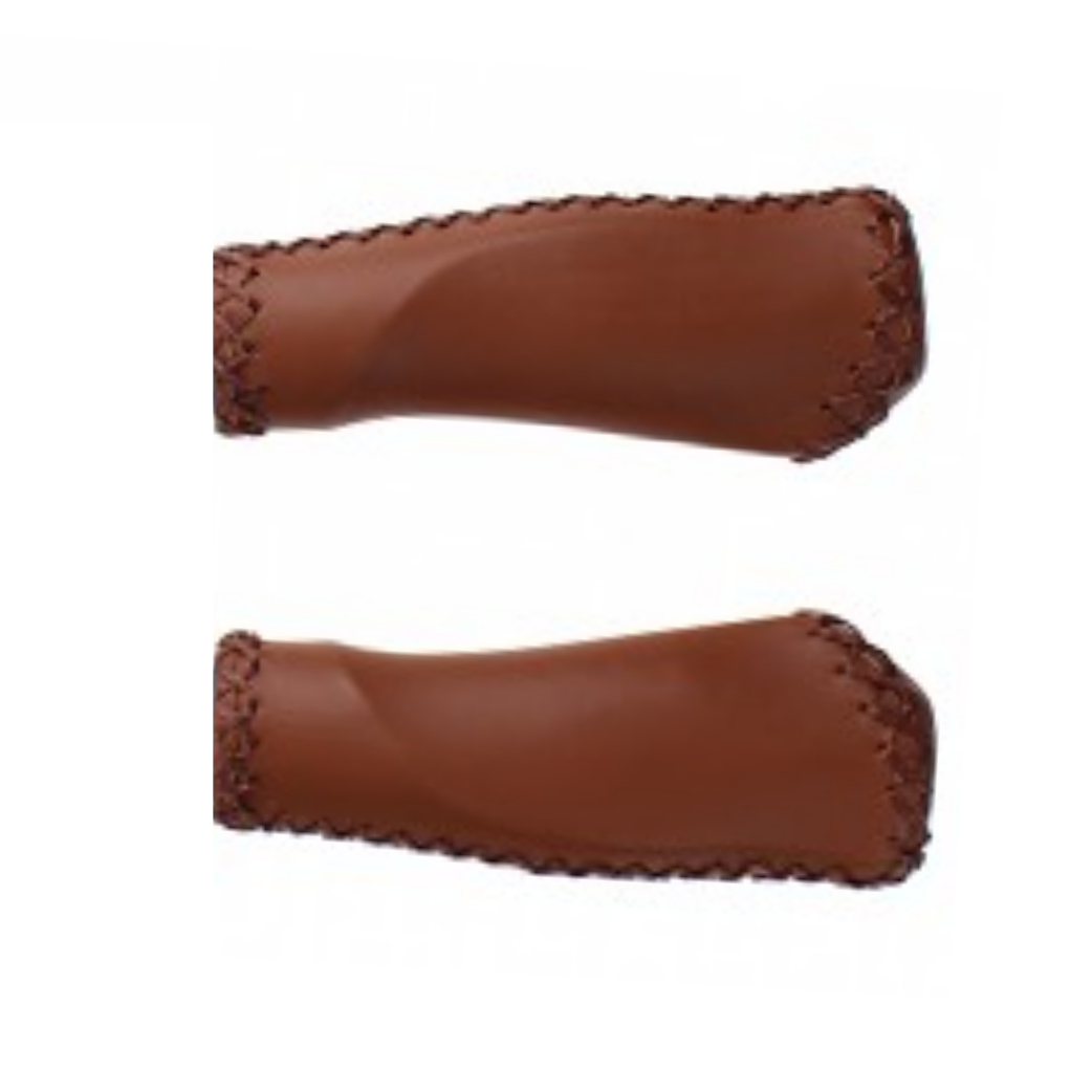 Griffe Ergonomic 125 mm Kunstleder braun pro Set