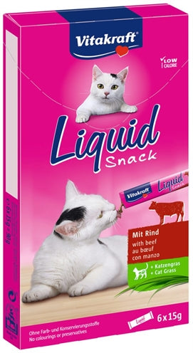 Vitakraft cat liquid rund - kattensnack - 6 st
