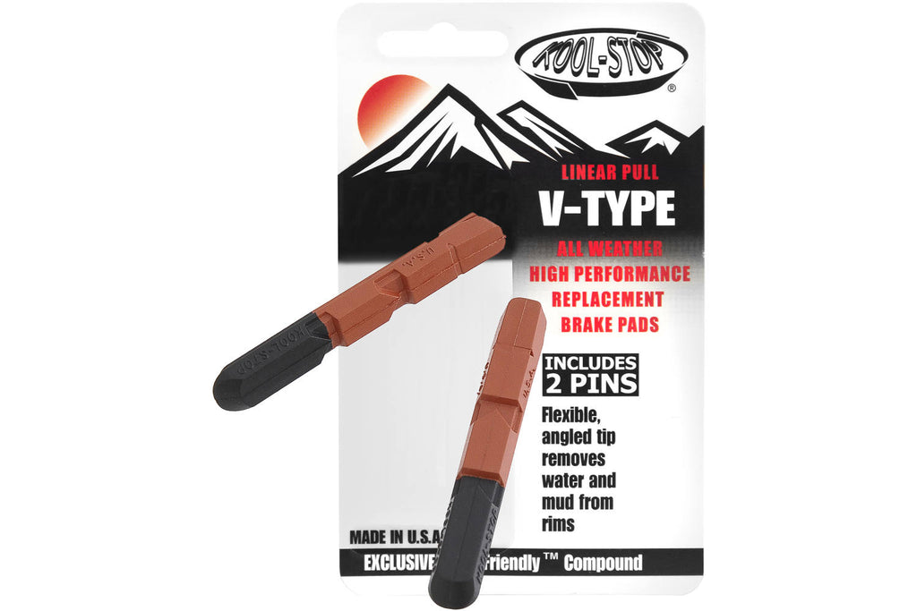 Kool stop rim brake pads v-brake insert dual compound