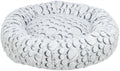 Trixie Hondenmand mila rond pluche wit grijs