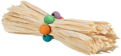 Trixie - Spielzeug für Nagetier und Kaninchen mit Maisblatt und Holzperlen