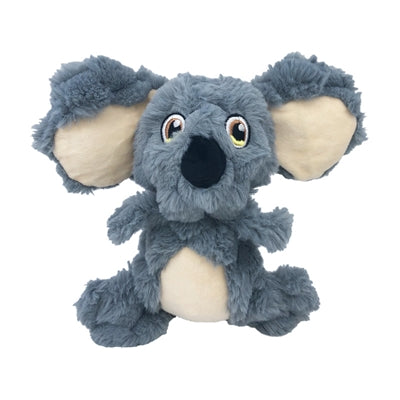 Kong Scrumplez Koala-Plüschtier mit Quietscher, grau