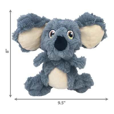 Kong Scrumplez Koala-Plüschtier mit Quietscher, grau