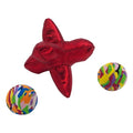 Kong Cat Active Jacks Hüpfball-Multipack mit Katzenminze, rot