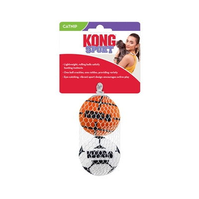Kong Katzen-Sportbälle mit Katzenminze, sortiert